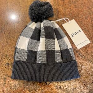 NEW! Charcoal Heather Gingham Classic Fine Knit Beanie, Cap, Hat OS